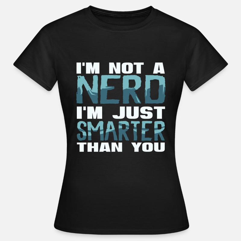 Nørd - Dame-T-shirt - sort