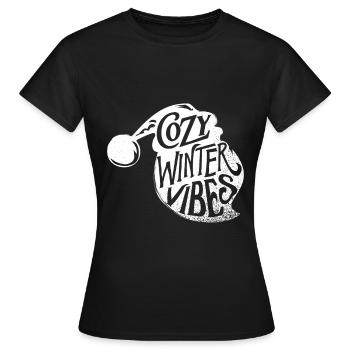 hiver - T-shirt Femme - noir - Devant - AI Model Female 172 dark (172cm)