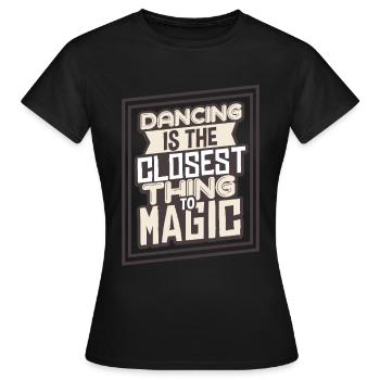 Danseurs - T-shirt Femme - noir - Devant - AI Model Female 172 dark (172cm)