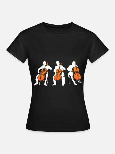 violoncelle - T-shirt Femme - noir
