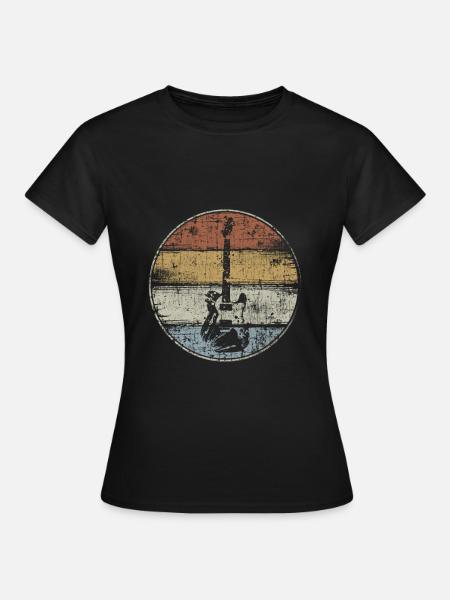 Guitare électrique guitariste vintage - T-shirt Femme - noir
