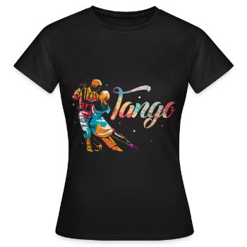 Tango dance - Women's T-Shirt - black - Front - AI Model Female 172 dark (172cm)