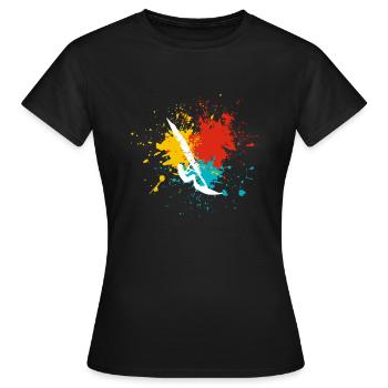 Planche à voile planche à voile - T-shirt Femme - noir - Devant - AI Model Female 172 dark (172cm)