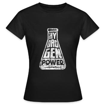 Énergie hydrogène - T-shirt Femme - noir - Devant - AI Model Female 172 dark (172cm)