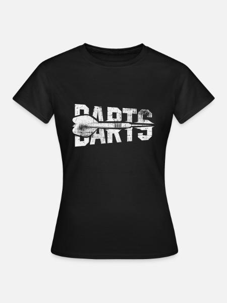 Darts Dart - Frauen T-Shirt - Schwarz