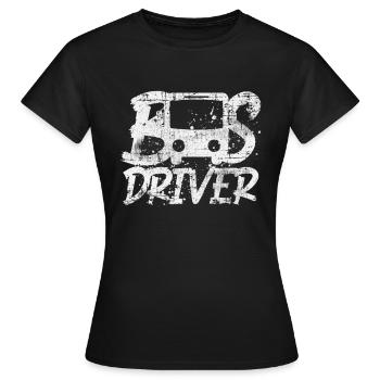 Bus chauffeur de bus - T-shirt Femme - noir - Devant - AI Model Female 172 dark (172cm)