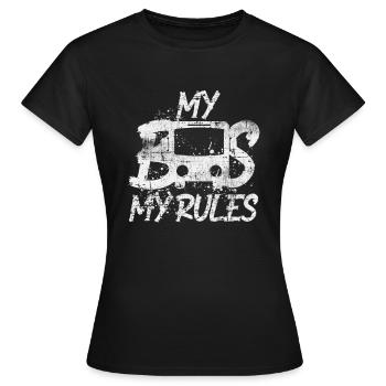 Bus chauffeur de bus - T-shirt Femme - noir - Devant - AI Model Female 172 dark (172cm)