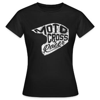 Motocross Pilote de motocross - T-shirt Femme - noir - Devant - AI Model Female 172 dark (172cm)