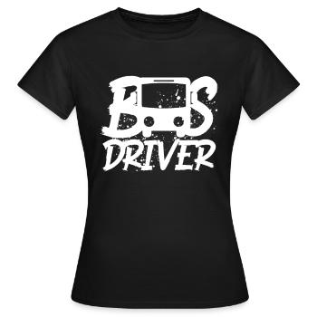 Bus chauffeur de bus - T-shirt Femme - noir - Devant - AI Model Female 172 dark (172cm)