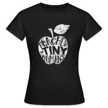 Enseignant école élémentaire enseignant du primaire - T-shirt Femme - noir - Devant - AI Model Female 172 dark (172cm)