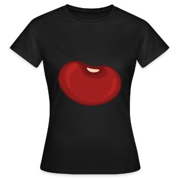 Kidney bean - Women's T-Shirt - black - Front - AI Model Female 172 dark (172cm)