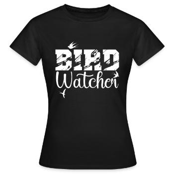 Observation des oiseaux - T-shirt Femme - noir - Devant - AI Model Female 172 dark (172cm)