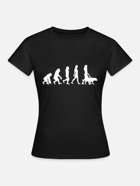 Dog owner Dog Evolution - Women's T-Shirt - black