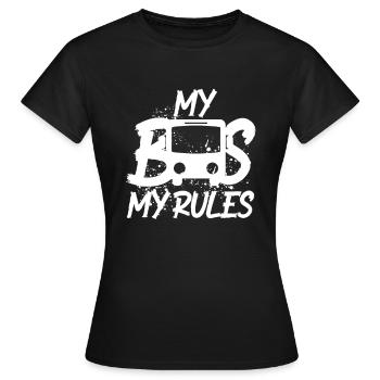 Bus chauffeur de bus - T-shirt Femme - noir - Devant - AI Model Female 172 dark (172cm)