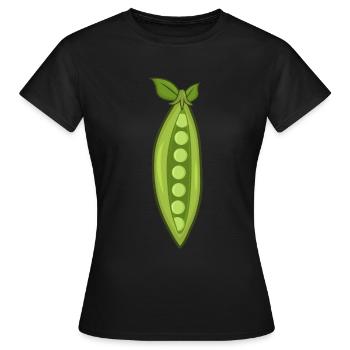 Pois - T-shirt Femme - noir - Devant - AI Model Female 172 dark (172cm)