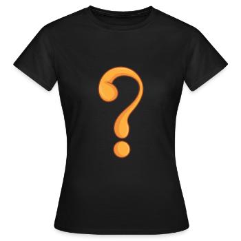 Question mark - Women's T-Shirt - black - Front - AI Model Female 172 dark (172cm)