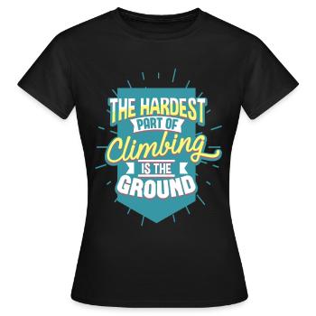 Klettern Kletterer - Frauen T-Shirt - Schwarz - Vorne - AI Model Female 172 dark (172cm)