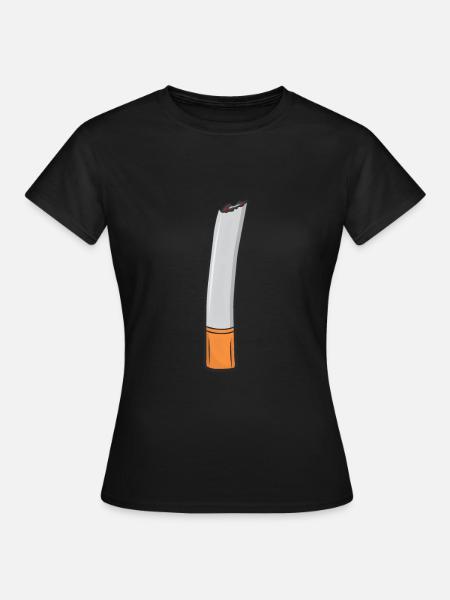 Zigarette - Frauen T-Shirt - Schwarz