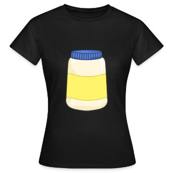 Mayonnaise - T-shirt Femme - noir - Devant - AI Model Female 172 dark (172cm)