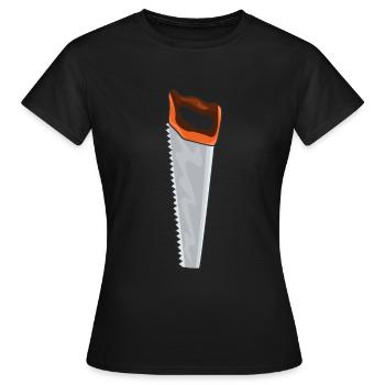 Scie Artisans Outil - T-shirt Femme - noir - Devant - AI Model Female 172 dark (172cm)