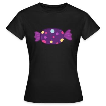 Bonbon - T-shirt Femme - noir - Devant - AI Model Female 172 dark (172cm)