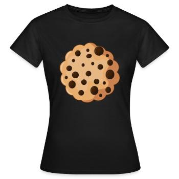 Biscuit Cookie - Women's T-Shirt - black - Front - AI Model Female 172 dark (172cm)