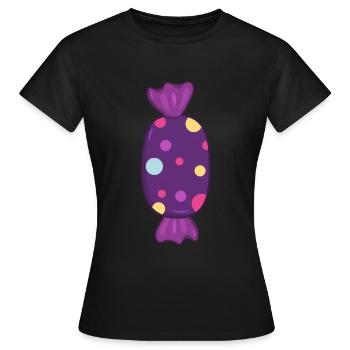 Bonbon - T-shirt Femme - noir - Devant - AI Model Female 172 dark (172cm)