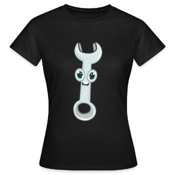 Outil de clé de la clé - T-shirt Femme - noir - Devant - AI Model Female 172 dark (172cm)