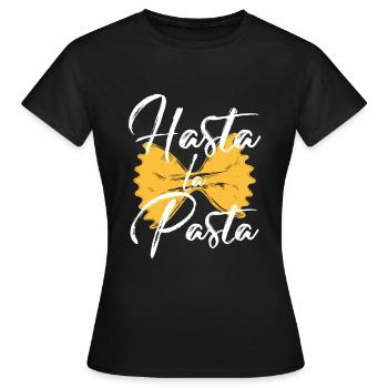 Pâtes pâtes - T-shirt Femme - noir - Devant - AI Model Female 172 dark (172cm)