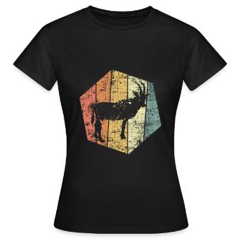 Chèvre crue bouc - T-shirt Femme - noir - Devant - AI Model Female 172 dark (172cm)