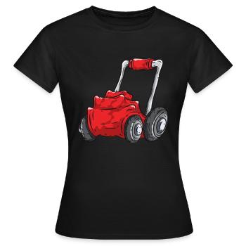 Rasenmäher - Frauen T-Shirt - Schwarz - Vorne - AI Model Female 172 dark (172cm)