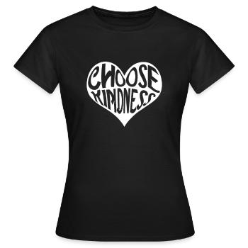 Help heart charity - Women's T-Shirt - black - Front - AI Model Female 172 dark (172cm)