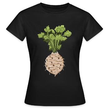 Céleri - T-shirt Femme - noir - Devant - AI Model Female 172 dark (172cm)