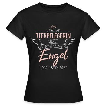 Tierpflegerin - Frauen T-Shirt - Schwarz - Vorne - AI Model Female 172 dark (172cm)
