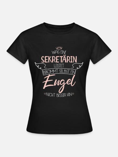 Sekretärin - Frauen T-Shirt - Schwarz