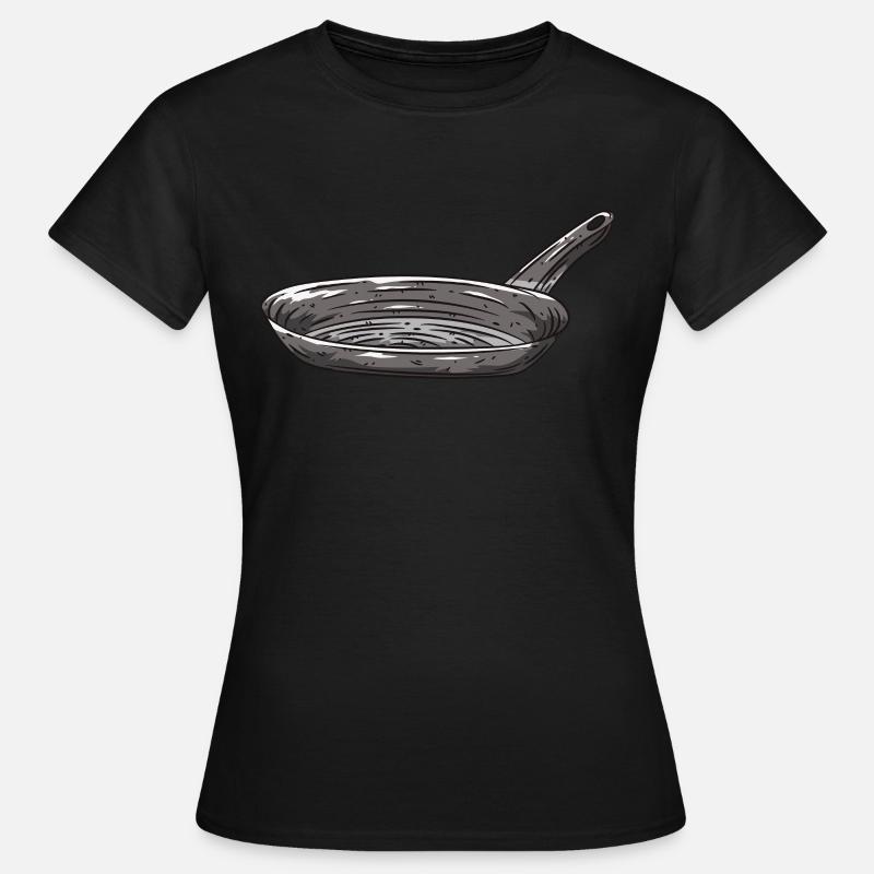 Casserole Cuisson - T-shirt Femme - noir