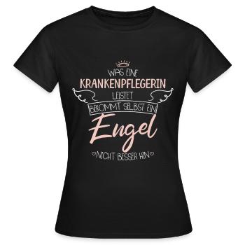 Krankenpflegerin - Frauen T-Shirt - Schwarz - Vorne - AI Model Female 172 dark (172cm)