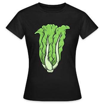 Kohl Gemüse - Frauen T-Shirt - Schwarz - Vorne - AI Model Female 172 dark (172cm)