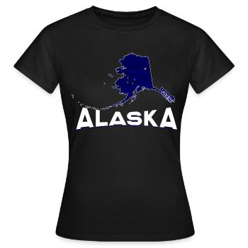 Alaska - Women's T-Shirt - black - Front - AI Model Female 172 dark (172cm)