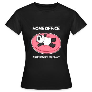 Home Office - Women's T-Shirt - black - Front - AI Model Female 172 dark (172cm)