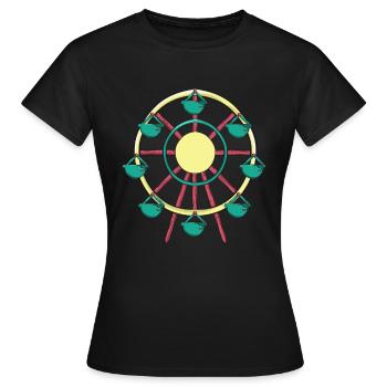 grande roue - T-shirt Femme - noir - Devant - AI Model Female 172 dark (172cm)