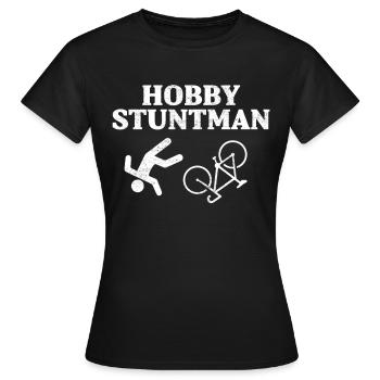 Cadeau cascadeur cascadeur bicyclette - T-shirt Femme - noir - Devant - AI Model Female 172 dark (172cm)