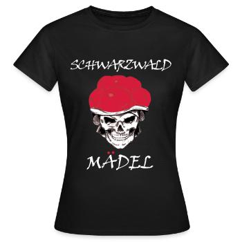 schwarzwaldmädel schwarzwald schwarzwaldmarie - Frauen T-Shirt - Schwarz - Vorne - AI Model Female 172 dark (172cm)