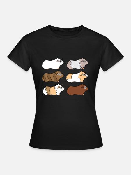 Cavia huisdier kinder t-shirt cavia - Dame-T-shirt - sort