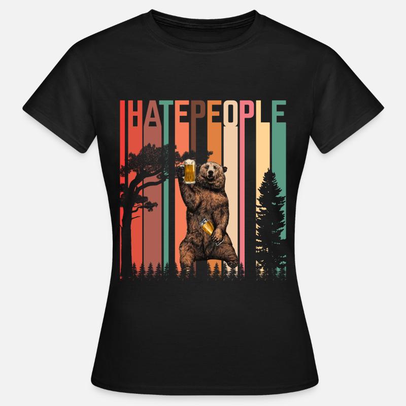I Hate People - Women's T-Shirt - black