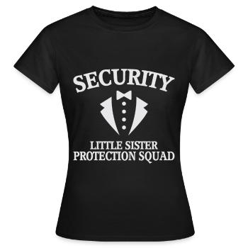 Sécurité - Escouade de protection des petites sœurs - T-shirt Femme - noir - Devant - AI Model Female 172 dark (172cm)