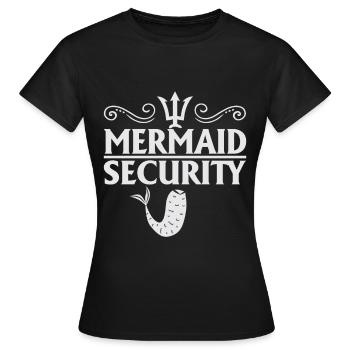 Sécurité des sirènes - T-shirt Femme - noir - Devant - AI Model Female 172 dark (172cm)
