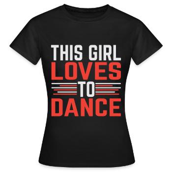 Juste une fille qui aime le hip-hop - T-shirt Femme - noir - Devant - AI Model Female 172 dark (172cm)