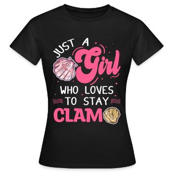 Collecteur de coquillages Collecte des coquillages - T-shirt Femme - noir - Devant - AI Model Female 172 dark (172cm)
