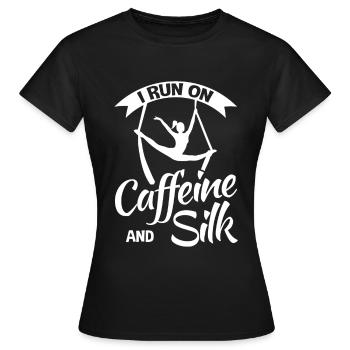 Soies aériennes Tissu vertical Aerialist - T-shirt Femme - noir - Devant - AI Model Female 172 dark (172cm)